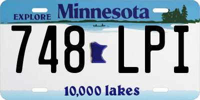 MN license plate 748LPI