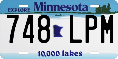 MN license plate 748LPM