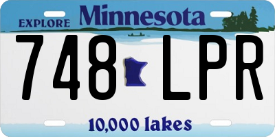 MN license plate 748LPR
