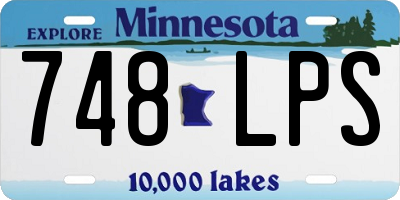 MN license plate 748LPS