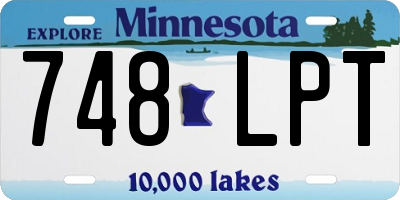 MN license plate 748LPT