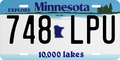 MN license plate 748LPU