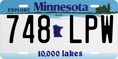 MN license plate 748LPW