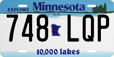 MN license plate 748LQP