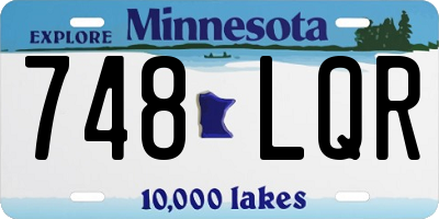 MN license plate 748LQR