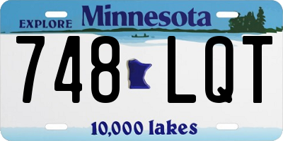 MN license plate 748LQT