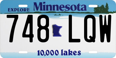 MN license plate 748LQW