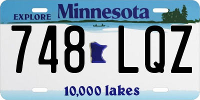 MN license plate 748LQZ