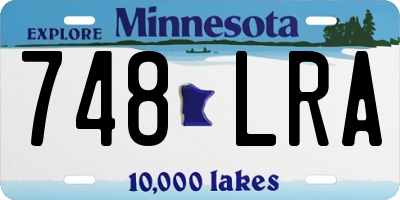 MN license plate 748LRA