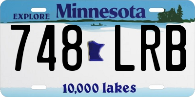 MN license plate 748LRB