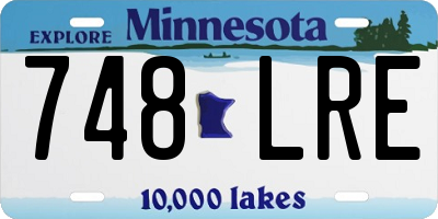 MN license plate 748LRE