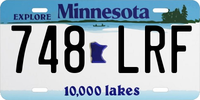 MN license plate 748LRF