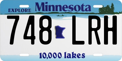MN license plate 748LRH