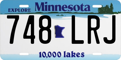 MN license plate 748LRJ