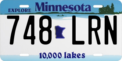 MN license plate 748LRN