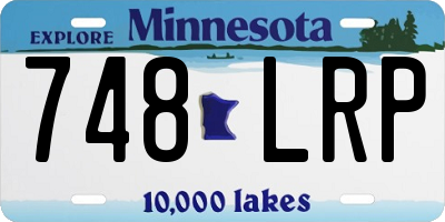 MN license plate 748LRP