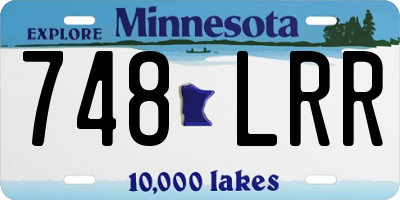 MN license plate 748LRR