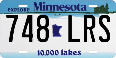 MN license plate 748LRS