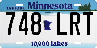 MN license plate 748LRT