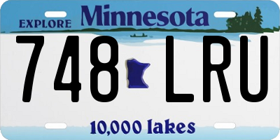 MN license plate 748LRU
