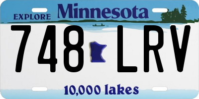 MN license plate 748LRV