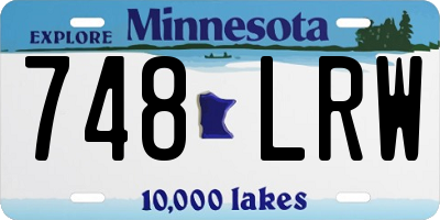 MN license plate 748LRW