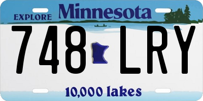 MN license plate 748LRY
