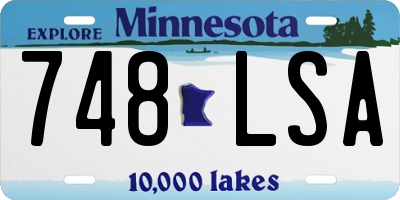 MN license plate 748LSA
