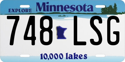 MN license plate 748LSG