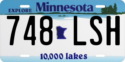 MN license plate 748LSH
