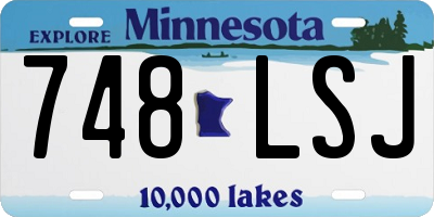 MN license plate 748LSJ