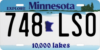 MN license plate 748LSO