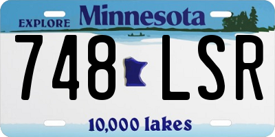MN license plate 748LSR