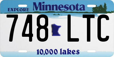 MN license plate 748LTC