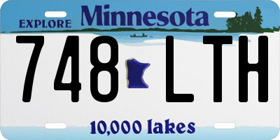 MN license plate 748LTH