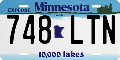 MN license plate 748LTN