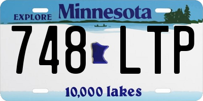 MN license plate 748LTP