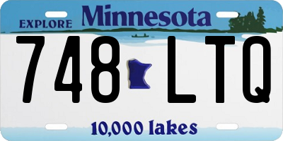 MN license plate 748LTQ