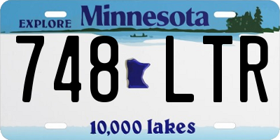 MN license plate 748LTR