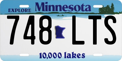 MN license plate 748LTS