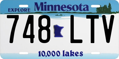 MN license plate 748LTV
