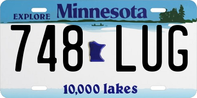 MN license plate 748LUG