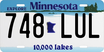 MN license plate 748LUL