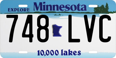 MN license plate 748LVC
