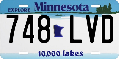 MN license plate 748LVD