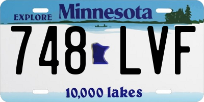 MN license plate 748LVF
