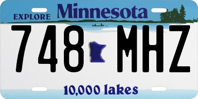 MN license plate 748MHZ