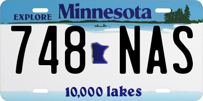 MN license plate 748NAS