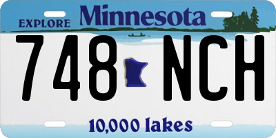 MN license plate 748NCH