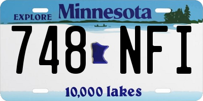 MN license plate 748NFI